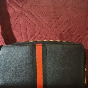 Elegant Black and Red Women's Wallet